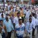 Victory march for some, nightmare for motorists