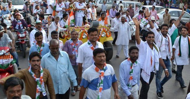Victory march for some, nightmare for motorists