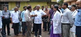 Mlore J R Lobo visits Lady Goshen Hospital, fish market
