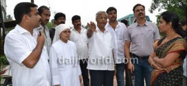 Mlore J R Lobo inspects devt works along national highway