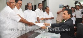 DK constituency Congress candidate Janardhana Poojary files nomination for LS election