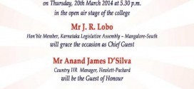 St. Joseph Engineering College, Vamanjoor, Mangalore TIARA-2014