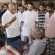 Vijayakumar Shetty, J R Lobo distribute food to stranded passengers at KSRTC bus stand