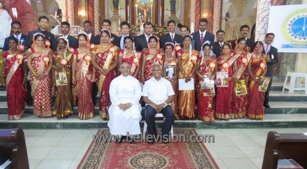 Mangalore 21 Couples wedded during Mass Weddings at Rosario Cathedral