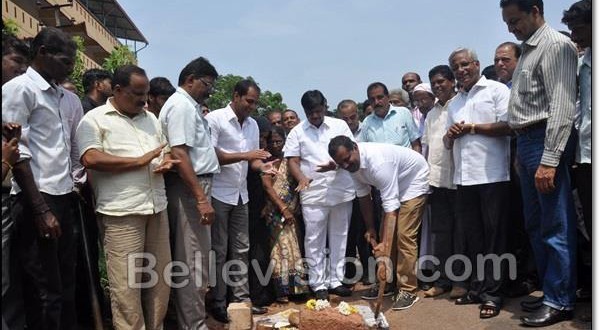 Mangalore PWD Minister lays foundation to widen Ullal-Mani Linking Road