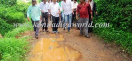 MLA J R Lobo visits Bolla Kallathodu, a flood affected region