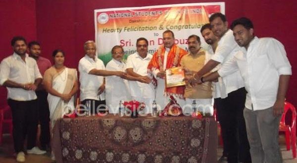Mangalore NSUI Felicitates MLC Ivan D'Souza