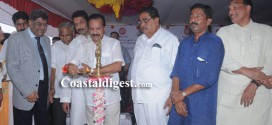 Sadananda Gowda lays foundation for Padil-Bajal under-bridge