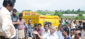 Crew raids at Adam Kudru: Trucks , Sand seized
