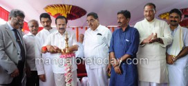 Union railway minister DVS lays foundation; M’lore - B’lore will be faster from March