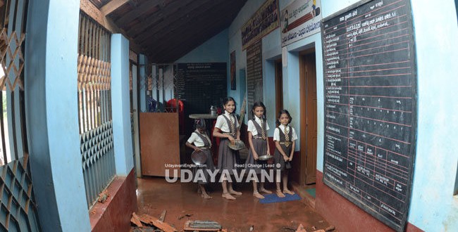 Roof of school comes crashing down