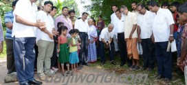 Lobo celebrates Deepavali by launching road projects worth 2.31 Cr