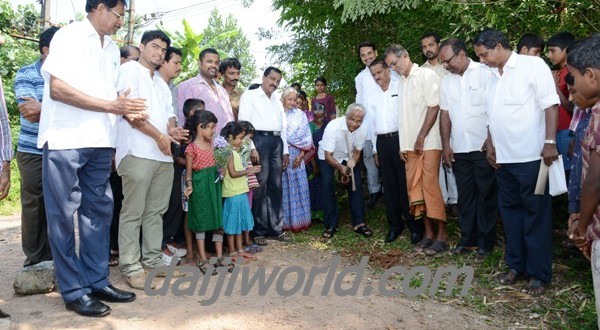 Lobo celebrates Deepavali by launching road projects worth 2.31 Cr