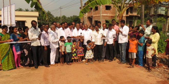 ಶ್ರೀ ಜೆ.ಆರ್ ಲೋಬೊರವರು ಬಿಡುಗಡೆಗೊಳಿಸಿದ ರೂ 40 ಲಕ್ಷ ವೆಚ್ಚದಲ್ಲಿ ನಿರ್ಮಾಣಗೊಂಡ ಕಾಂಕ್ರೀಟಿಕರಣಗೊಂಡ ರಸ್ತೆ