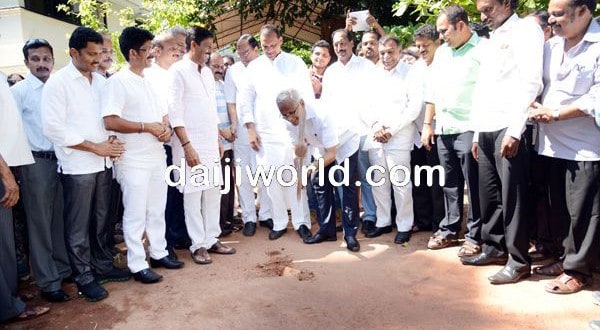 MLA J R Lobo inaugurates construction work of Sanyasi Gudde road