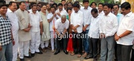 J R Lobo inauguarates Kodialguttu road construction work