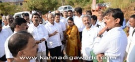 MCC commissioner inspects spot at Pumpwell for constructing modernized bus stand.