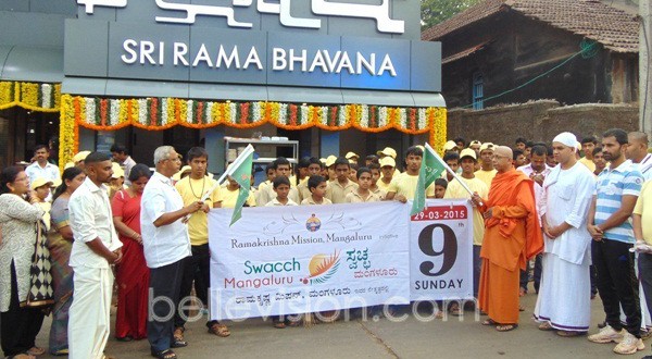 Ramakrishna Mission carries out Swacch Mangaluru for 9th consecutive Sunday