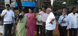 Mangaluru: MLA J R Lobo inspects concreting work on Kadri-Nantoor Road