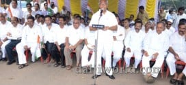 Mangaluru: Congress protests against land bill, terms it ‘anti-farmer’
