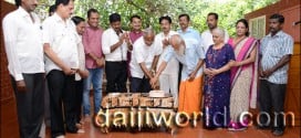 Mangaluru: J R Lobo celebrates birthday at old age home