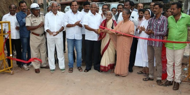 Mangaluru: MLA J R Lobo inaugurates newly-concreted Road in 45th Port Ward