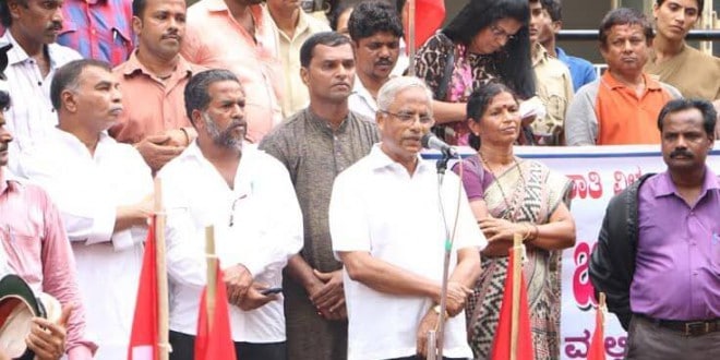 Mangaluru: MLA J R Lobo clarifies Ashraya Housing issue to protesters
