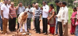 Mangaluru: Foundation laid to concreting Arakerebail Bolar Road