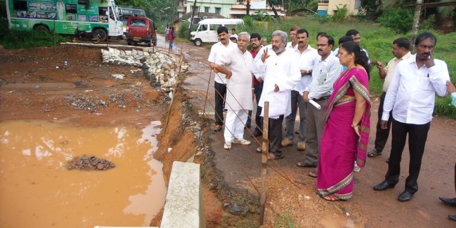 Spot inspection by MLA, Mayor to Bejai, Kaikamba market and Alape railway underpass
