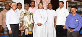 MLA JR Lobo was felicitated by Bishop of Mangalore for being nominated as chairman of legislature's committee