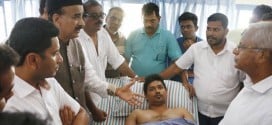 Mangaluru: MLA J R Lobo visits victim of moral policing at hospital