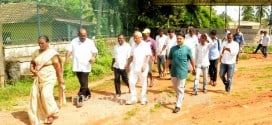 MLA J R Lobo Inspects Bengre breakwater project