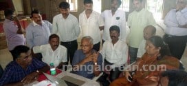 MLA J R Lobo Inspects Town Hall Renovation Work, Instructs to Complete by October 2015