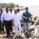 Spot inspection at Bengre - Placing tetrapodes (rock stones) to counter sea erosion