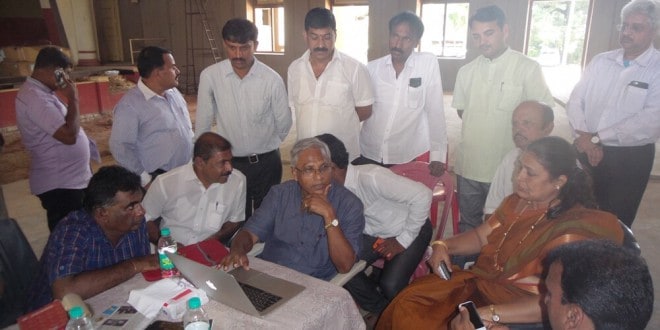 Town hall inspection by MLA, mayor and corporation officials