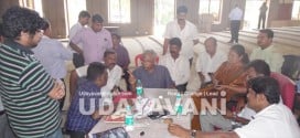 MLA JR Lobo inspects renovation of Town Hall