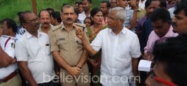 M’luru: MLA J R Lobo inspects accident zone Padil junction on NH 75; suggests remedies