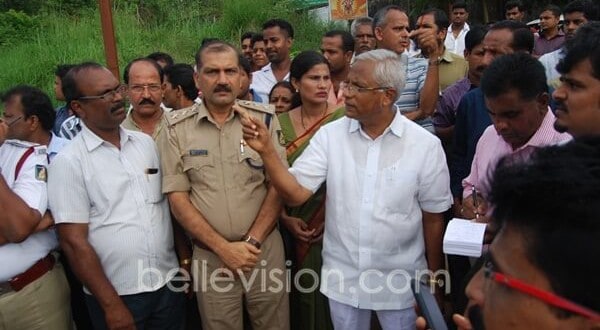 M’luru: MLA J R Lobo inspects accident zone Padil junction on NH 75; suggests remedies