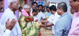 Maroli temple Committee felicitates MLA J R Lobo