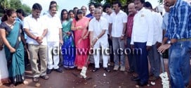 Foundation stone laid for concrete road at Padua High School