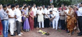Foundation laid for Kadri Park entrance