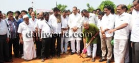 Foundation stone laid for play ground at KHB colony