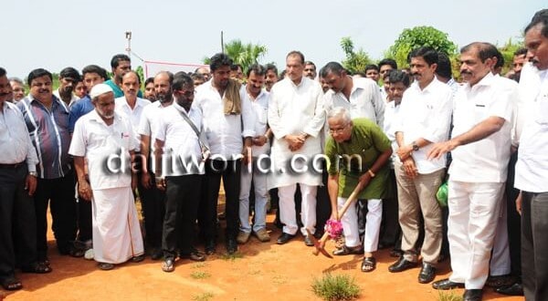Foundation stone laid for play ground at KHB colony