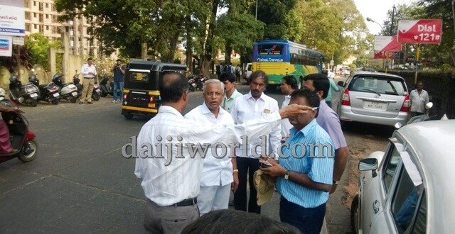 J R Lobo instructs officials to lay footpaths, shift bus stops