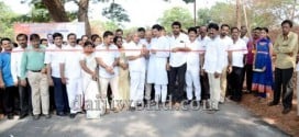 MLA, MP inaugurated new road near Suryanarayana Temple