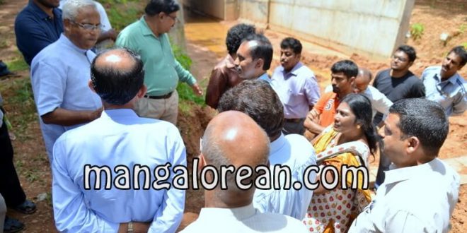 MLA Lobo Visits Jeppu Kudupady to Review Railway Underpass work