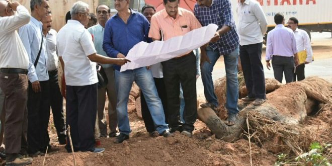 ಹೆದ್ದಾರಿ ಕಾಮಗಾರಿ ಪರಿಶೀಲನೆ ಮಾಡಿದ ಶಾಸಕ ಜೆ.ಆರ್.ಲೋಬೊ