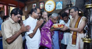ಶರವು ಶ್ರೀ ಮಹಾಗಣಪತಿ ದೇವಸ್ಥಾನಕ್ಕೆ ಭೇಟಿ ನೀಡಿದ ಶ್ರೀ.ಜೆ ಆರ್ ಲೋಬೊ