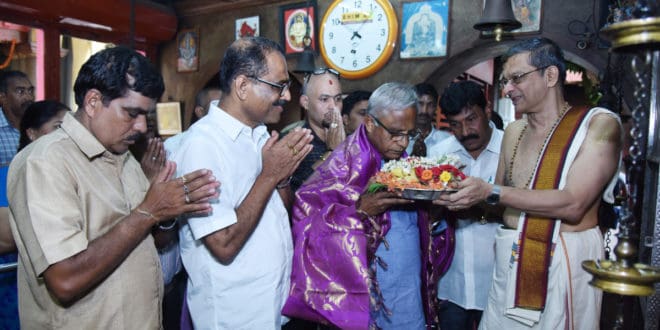 ಶರವು ಶ್ರೀ ಮಹಾಗಣಪತಿ ದೇವಸ್ಥಾನಕ್ಕೆ ಭೇಟಿ ನೀಡಿದ ಶ್ರೀ.ಜೆ ಆರ್ ಲೋಬೊ