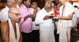 ಶ್ರೀ ವೆಂಕಟರಮಣ ದೇವಸ್ಥಾನಕ್ಕೆ ಭೇಟಿ ನೀಡಿದ ಶ್ರೀ.ಜೆ ಆರ್ ಲೋಬೊ